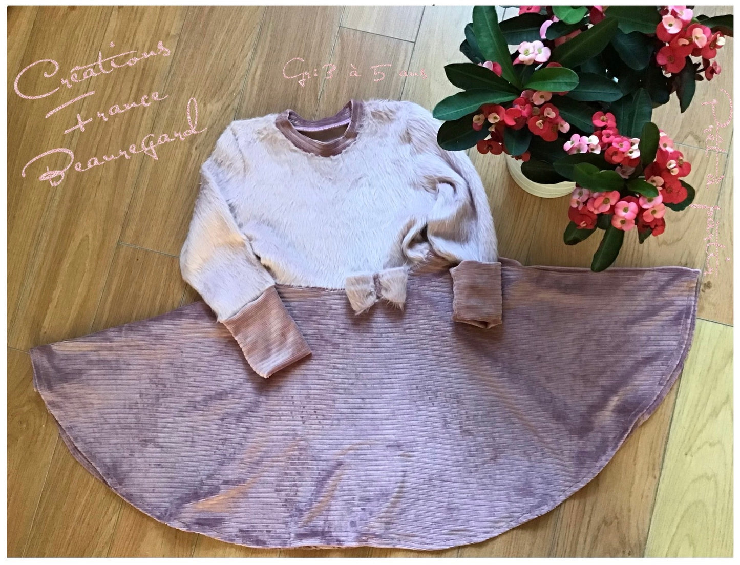 Evolutionary dress that turns gr: 3 to 5 years in the ready to leave