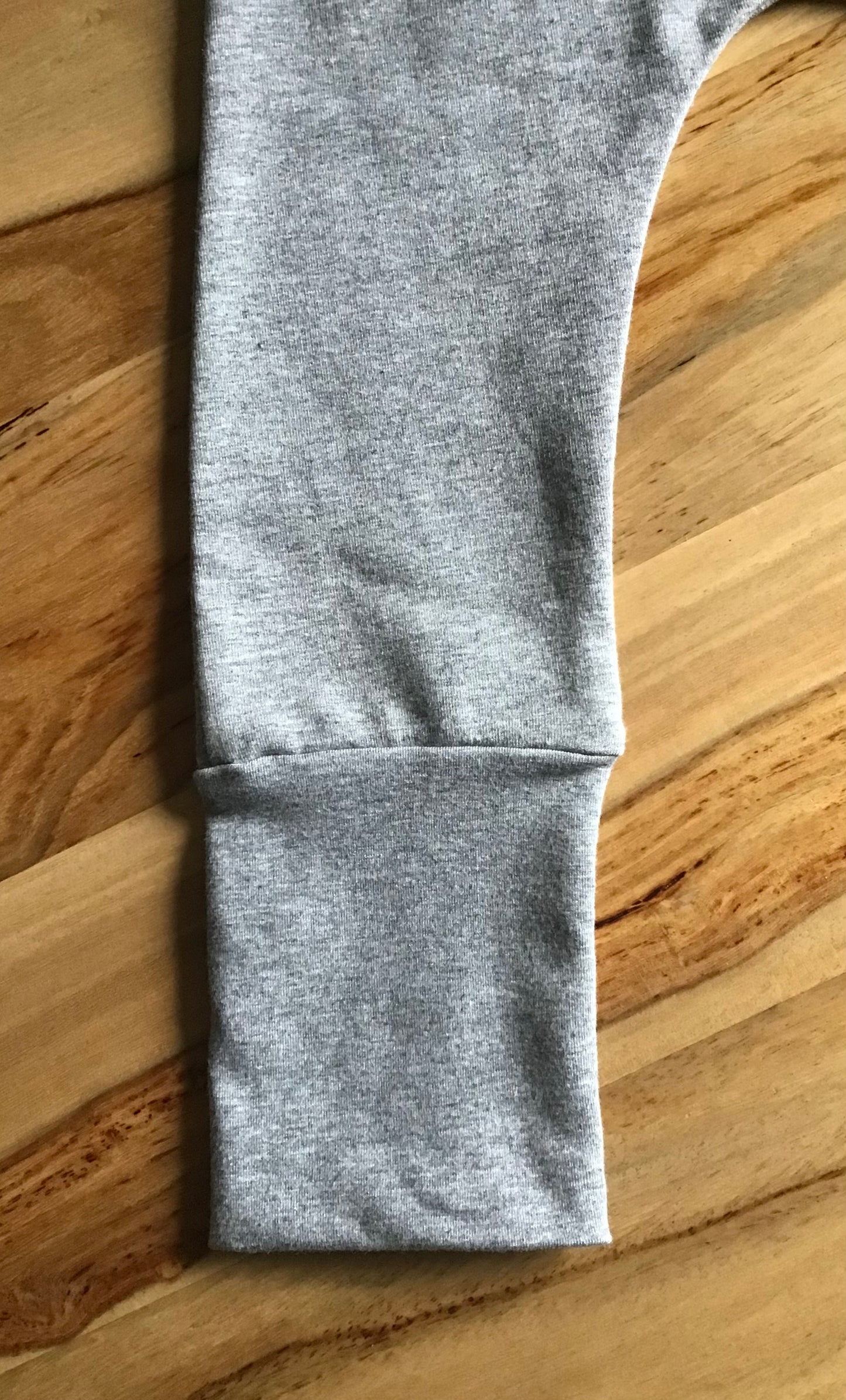 Harem pants with kangaroo pocket in French Terry