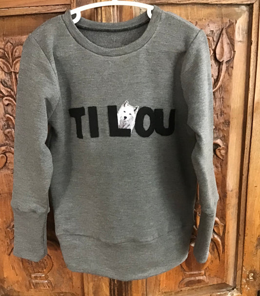 Hoodie Évolutif Ti Lou  1 à 3 ans par Créations France Beauregard, Couturière à Rosemont, Montréal.