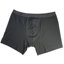 Charger l&#39;image dans la galerie, ELZI pour hommes - Boxers en merino noir - Elastique noir.
