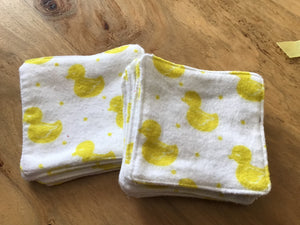 Lingettes démaquillantes en flanelle (paquet de 10)