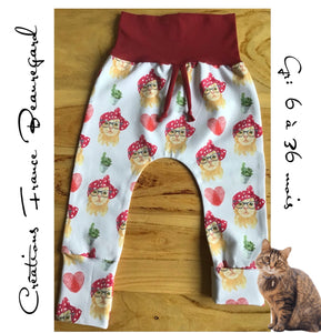 Sarouel évolutif les chats